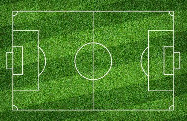Futbol sahası veya futbol sahası arka plan için. Yeşil çim mahkeme için spor oyunu oluşturmak.