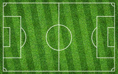 Futbol sahası veya futbol sahası arka plan için. Yeşil çim mahkeme için spor oyunu oluşturmak.