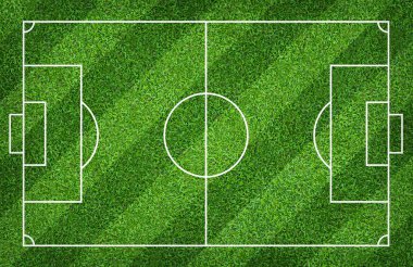 Futbol sahası veya futbol sahası arka plan için. Yeşil çim mahkeme için spor oyunu oluşturmak.