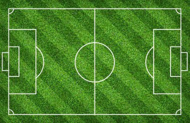 Futbol sahası veya futbol sahası arka plan için. Yeşil çim mahkeme için spor oyunu oluşturmak.