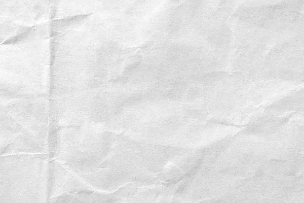 Bianco Accartocciato Sfondo Carta Texture Immagine Del Primo Piano — Foto Stock