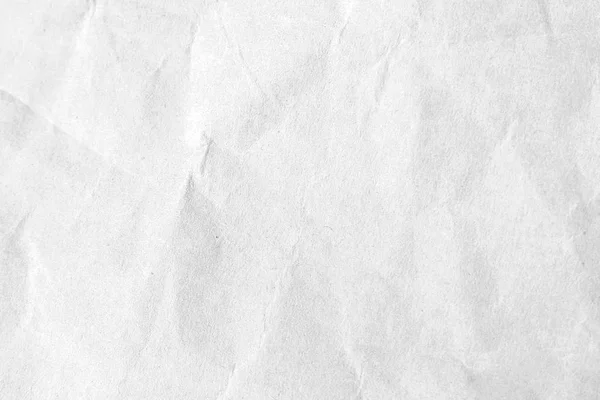 Bianco Accartocciato Sfondo Carta Texture Immagine Del Primo Piano — Foto Stock
