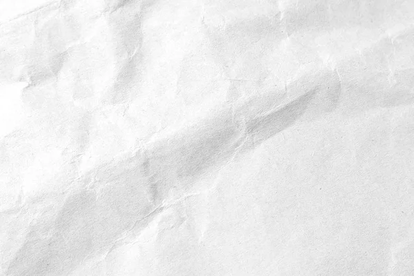 Bianco Accartocciato Sfondo Carta Texture Immagine Del Primo Piano — Foto Stock