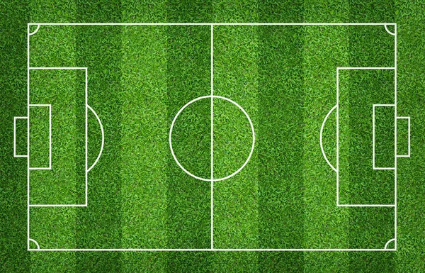 Football Field Soccer Field Background Green Lawn Court Create Sport — Stock Photo, Image