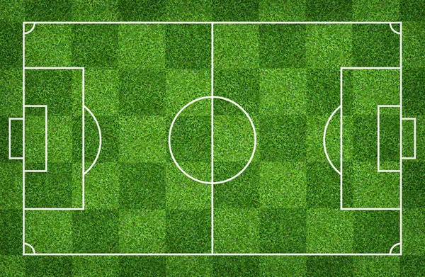 Football Field Soccer Field Background Green Lawn Court Create Sport — Stock Photo, Image