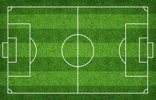 Футбольное поле или футбольное поле для заднего плана. Зеленая лужайка для создания спортивной игры
.