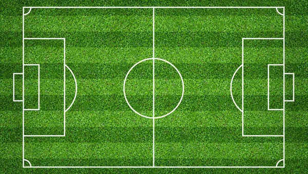 Football Field Soccer Field Background Green Lawn Court Create Sport — Stock Photo, Image