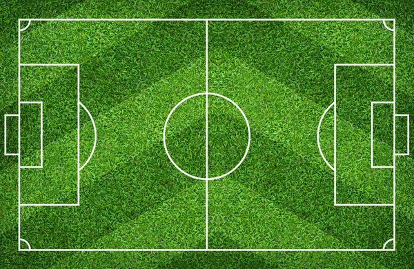 サッカー場やバック グラウンドのサッカー場 スポーツ ゲームの作成のための緑の芝生コート — ストック写真