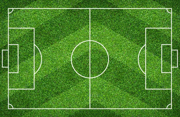 Campo Fútbol Campo Fútbol Fondo Césped Verde Para Crear Deporte —  Fotos de Stock