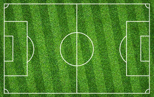 Football Field Soccer Field Background Green Lawn Court Create Sport — Stock Photo, Image