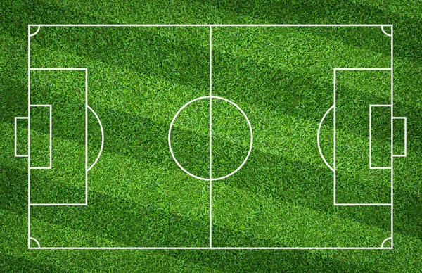 Fotbollsplan Eller Fotbollsplan För Bakgrunden Grön Gräsmatta Domstolen För Skapa — Stockfoto