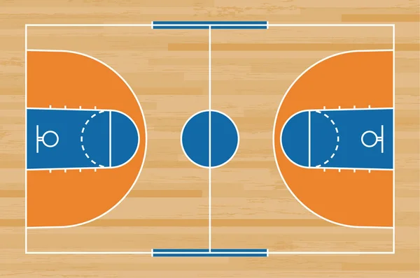 篮球场地板上的线条木图案纹理背景 篮球场 向量例证 — 图库矢量图片