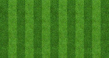 Futbol ve futbol spor için yeşil çim alan arka plan. Yeşil çim desen ve doku arka plan. Yakın çekim yansıma.