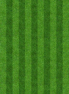 Futbol ve futbol spor için yeşil çim alan arka plan. Yeşil çim desen ve doku arka plan. Yakın çekim yansıma.
