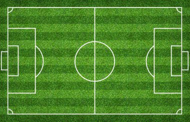 Futbol sahası veya futbol sahası arka plan için. Yeşil çim mahkeme için spor oyunu oluşturmak.