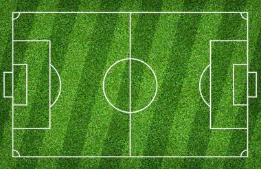 Futbol sahası veya futbol sahası arka plan için. Yeşil çim mahkeme için spor oyunu oluşturmak.