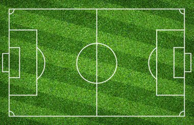 Futbol sahası veya futbol sahası arka plan için. Yeşil çim mahkeme için spor oyunu oluşturmak.