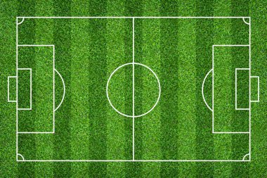 Futbol sahası veya futbol sahası arka plan için. Yeşil çim mahkeme için spor oyunu oluşturmak.