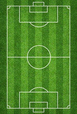 Futbol sahası veya futbol sahası arka plan için. Yeşil çim mahkeme için spor oyunu oluşturmak.