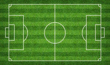 Futbol sahası veya futbol sahası arka plan için. Yeşil çim mahkeme için spor oyunu oluşturmak.