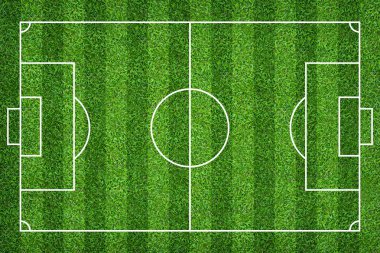 Futbol sahası veya futbol sahası arka plan için. Yeşil çim mahkeme için spor oyunu oluşturmak.