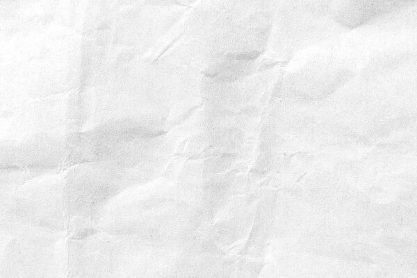 White crumpled paper texture background. Close-up image.