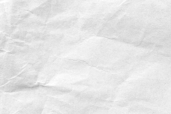 White crumpled paper texture background. Close-up image.