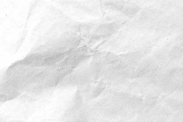 White crumpled paper texture background. Close-up image.
