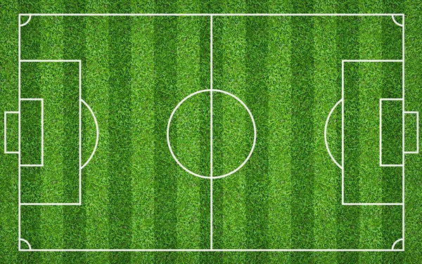Voetbalveld Voetbalveld Voor Achtergrond Groen Gazon Hof Voor Sport Spel — Stockfoto