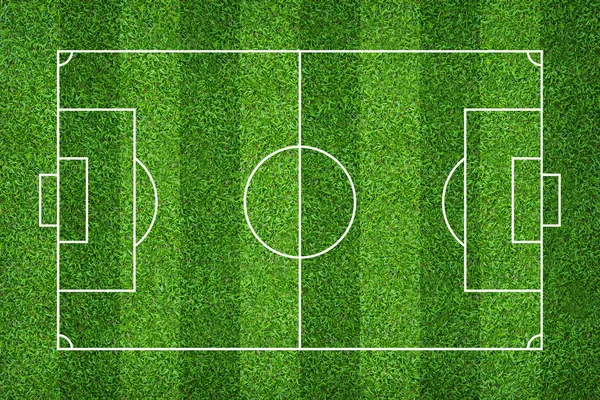 Campo Fútbol Campo Fútbol Fondo Césped Verde Para Crear Deporte — Foto de Stock