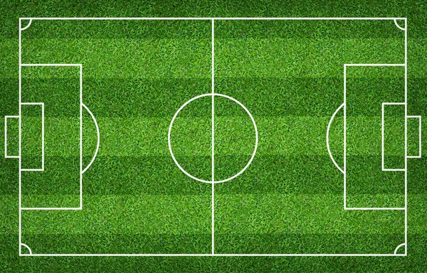 Campo Fútbol Campo Fútbol Fondo Césped Verde Para Crear Deporte — Foto de Stock