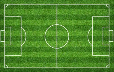 Futbol sahası veya futbol sahası arka plan için. Yeşil çim mahkeme 