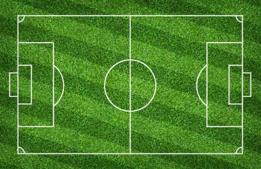 Futbol sahası veya futbol sahası arka plan için. Yeşil çim mahkeme 