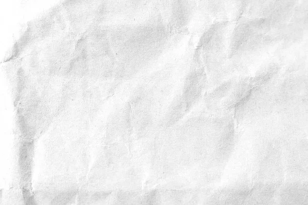 White crumpled paper texture background. Close-up. — Stock Photo, Image