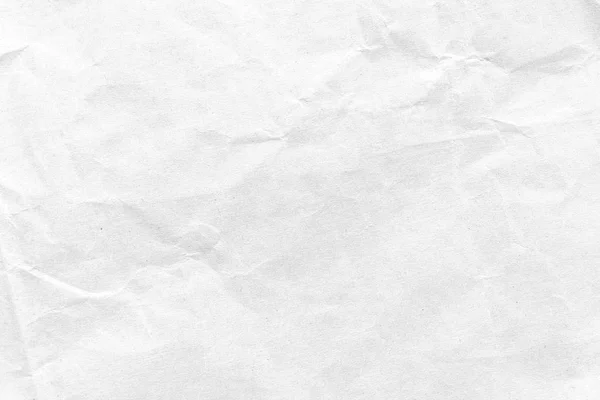 Bílá zmačkaný papír textury pozadí. Detail. — Stock fotografie