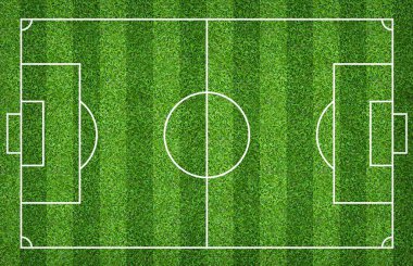 Futbol sahası veya futbol sahası arka plan için. Yeşil çim mahkeme 