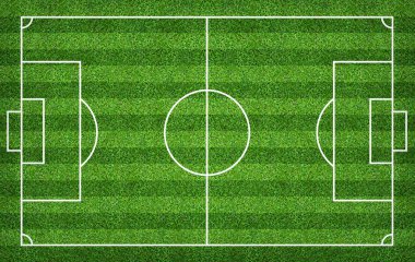 Futbol sahası veya futbol sahası arka plan için. Yeşil çim mahkeme 