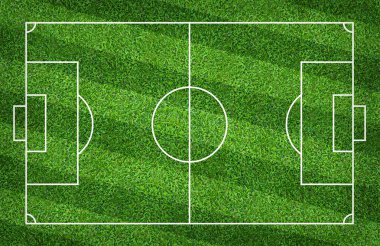 Futbol sahası veya futbol sahası arka plan için. Yeşil çim mahkeme 