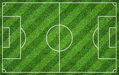 Futbol sahası veya futbol sahası arka plan için. Yeşil çim mahkeme 