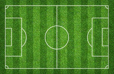 Futbol sahası veya futbol sahası arka plan için. Yeşil çim mahkeme 