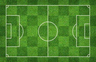 Futbol sahası veya futbol sahası arka plan için. Yeşil çim mahkeme 