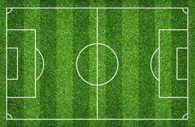 Futbol sahası veya futbol sahası arka plan için. Yeşil çim mahkeme 