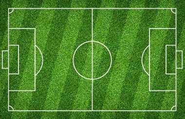 Futbol sahası veya futbol sahası arka plan için. Yeşil çim mahkeme 