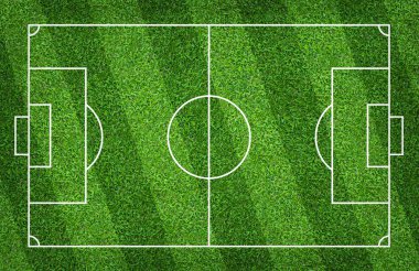 Futbol sahası veya futbol sahası arka plan için. Yeşil çim mahkeme 