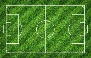 Futbol sahası veya futbol sahası arka plan için. Yeşil çim mahkeme 