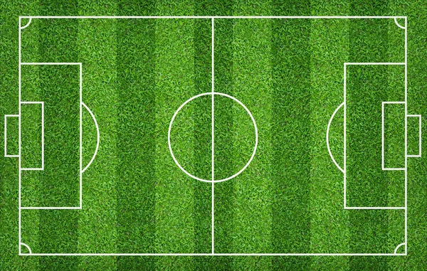 Campo de fútbol o campo de fútbol de fondo. Corte de césped verde — Foto de Stock