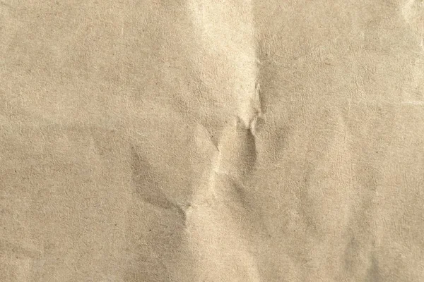Kahverengi buruşuk kağıt doku arka plan. — Stok fotoğraf