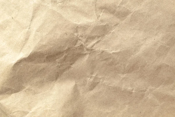 Kahverengi buruşuk kağıt doku arka plan. — Stok fotoğraf