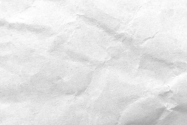 Белый скомканный бумажный фон. Крупный план . — стоковое фото