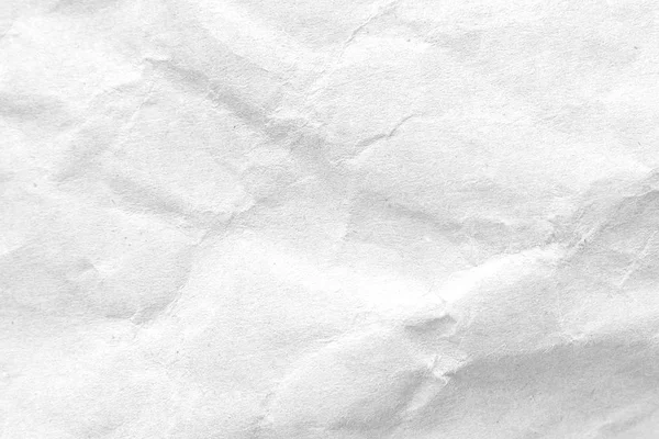 Λευκό τσαλακωμένο χαρτί υφή φόντου. Γκρο πλαν. — Φωτογραφία Αρχείου